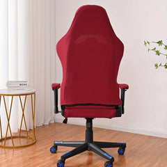 Washable Milk Silk Gaming Chair Cover with Armrest Covers - Protects Swivel Raci