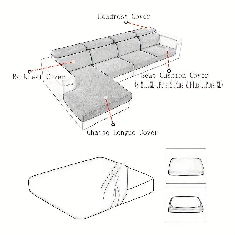 Washable Jacquard Sofa Slipcover Elastic Fitted Sofa Covers