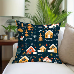 4pcs Geometric Pattern Holiday Throw Pillow Covers