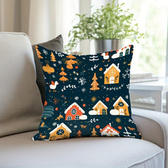 4pcs Geometric Pattern Holiday Throw Pillow Covers