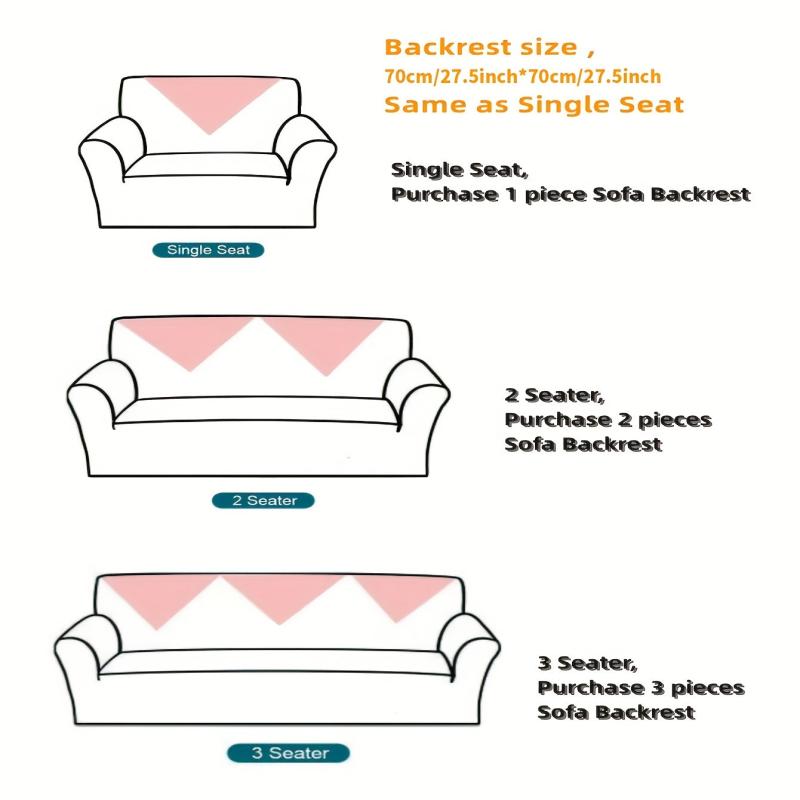 Chenille Sofa Slipcover Non-Slip Washable Cover for Living Room