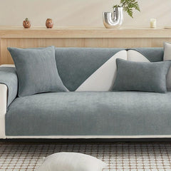 Chenille Sofa Slipcover Non-Slip Washable Cover for Living Room