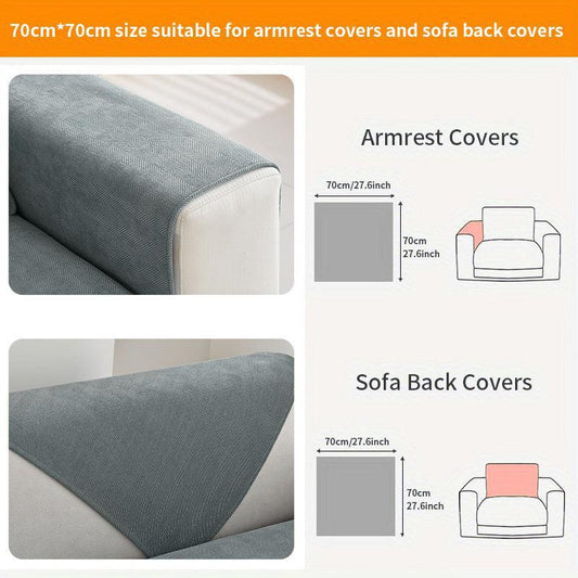 Chenille Sofa Slipcover Non-Slip Washable Cover for Living Room