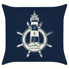 Navigation Adventure Element Pattern Printed Throw Pillow Covers
