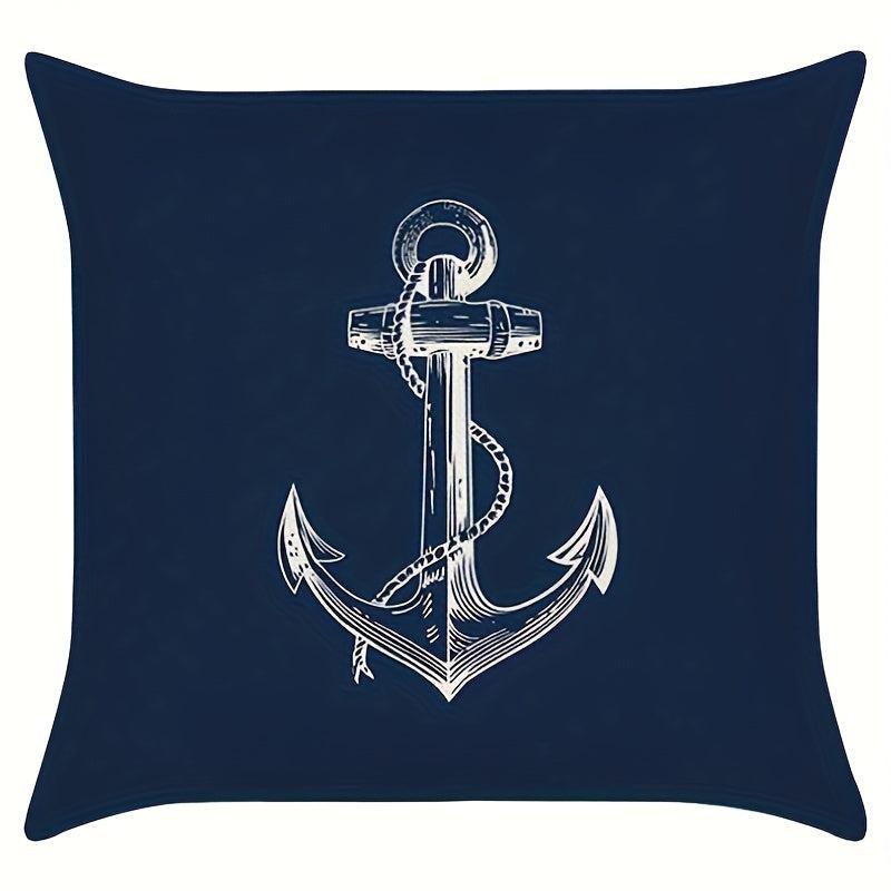 Navigation Adventure Element Pattern Printed Throw Pillow Covers