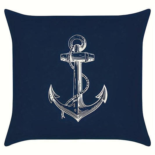 Navigation Adventure Element Pattern Printed Throw Pillow Covers
