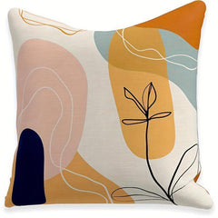 Boho Linen Blend Abstract Sense Car Pillow Cover 17 71i