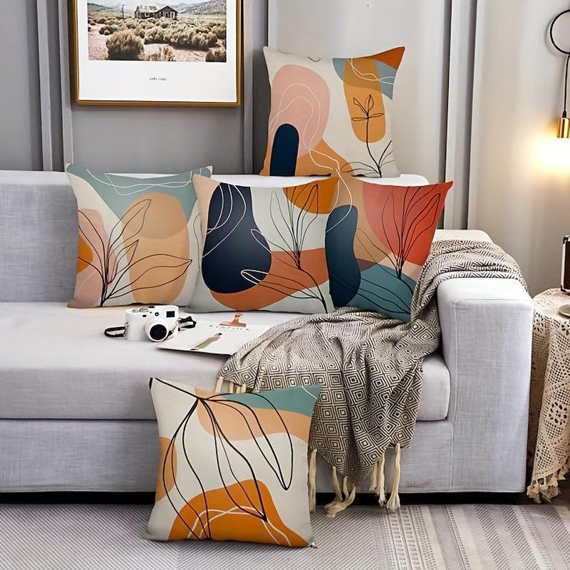 Boho Linen Blend Abstract Sense Car Pillow Cover 17 71i