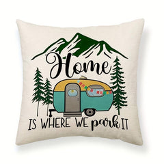 Camping Car Printed Throw Pillow Covers for Home Decor