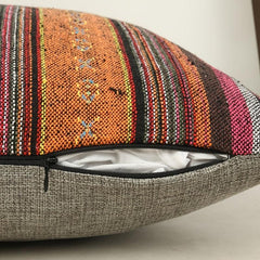 Bohemian Retro Stripe Throw Pillow Covers Double Sided Ethnic Pattern