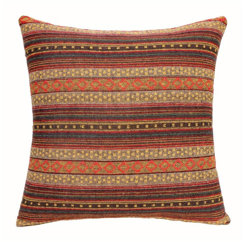 Bohemian Retro Stripe Throw Pillow Covers Double Sided Ethnic Pattern