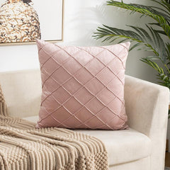 1pc Velvet Throw Pillow Covers Printed Throw Pillowcase