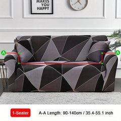 Leaf Printed Elastic Sofa Slipcover Non Slip Stretch Sofa Cover