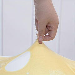 6pcs Christmas Yellow Bell Chair Slipcover Protector for Dining Room