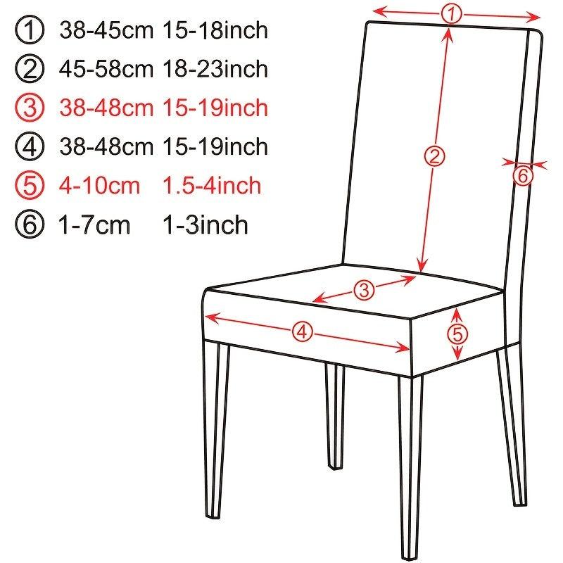 Velvet Dining Chair Slipcovers Stretch Chair Covers Solid Chair Protector