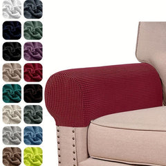 2pcs Spandex Armchair Slipcovers Stretch Armrest Covers for Chairs