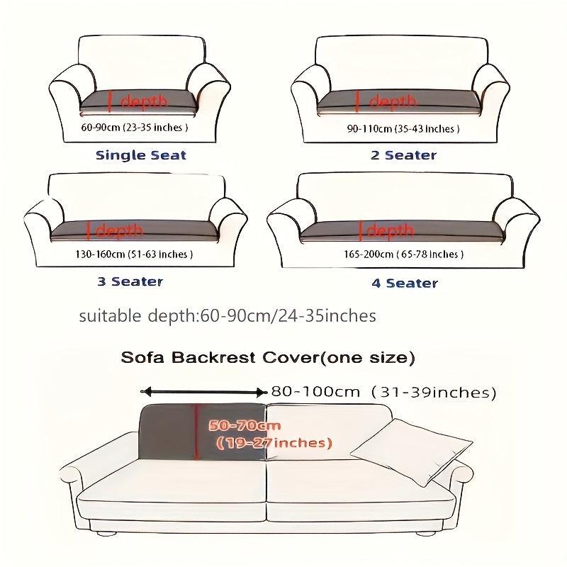 Hexagram Pattern Sofa Slipcover Stretch Sofa Cover Universal Couch Cover