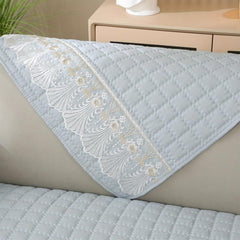 Waffle Quilted Sofa Seat Cover - Back Part & Armrest Not Included