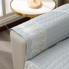 Waffle Quilted Sofa Seat Cover - Back Part & Armrest Not Included