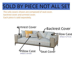 Waffle Quilted Sofa Seat Cover - Back Part & Armrest Not Included