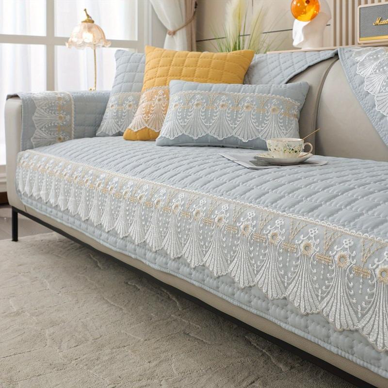 Waffle Quilted Sofa Seat Cover - Back Part & Armrest Not Included