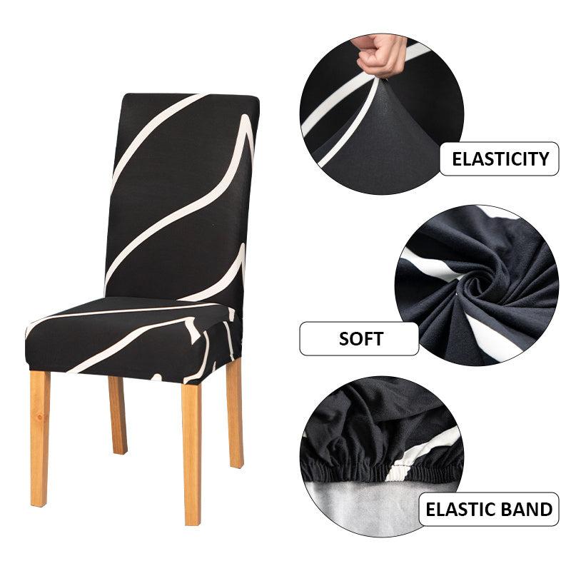 Stretch Printed Chair Covers - Protect Dining Room Chairs & Add Style