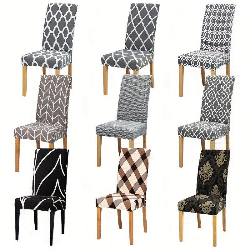 Stretch Printed Chair Covers - Protect Dining Room Chairs & Add Style