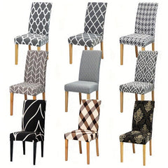 Stretch Printed Chair Covers - Protect Dining Room Chairs & Add Style