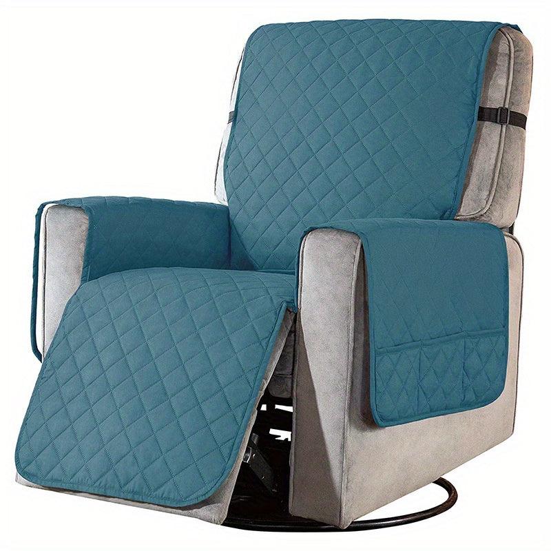 Waterproof Recliner Armchair Slipcover With Side Pocket Pet Dog Mat