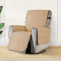 Waterproof Recliner Armchair Slipcover With Side Pocket Pet Dog Mat