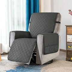 Waterproof Recliner Armchair Slipcover With Side Pocket Pet Dog Mat