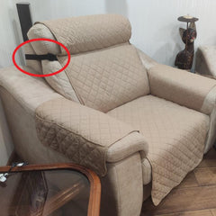 Waterproof Recliner Armchair Slipcover With Side Pocket Pet Dog Mat