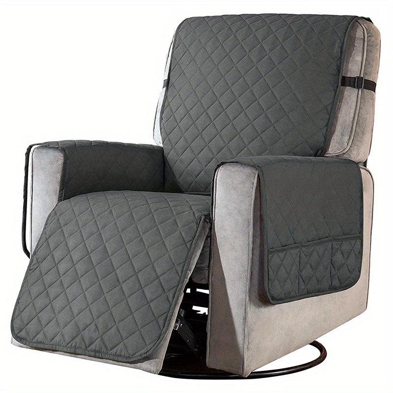 Waterproof Recliner Armchair Slipcover With Side Pocket Pet Dog Mat