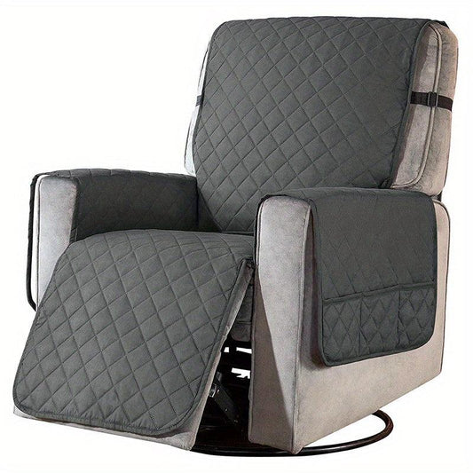 Waterproof Recliner Armchair Slipcover With Side Pocket Pet Dog Mat