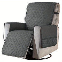Waterproof Recliner Armchair Slipcover With Side Pocket Pet Dog Mat