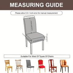 Waterproof Chair Covers for Dining Room, Stretch Jacquard Slipcovers