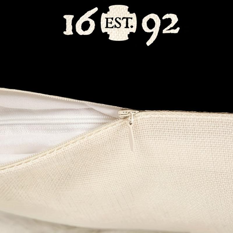 4pcs Halloween Linen Cushion Cover 18x18 Fall Zipper Pillow Cover Home Decor