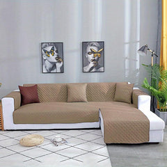 Waterproof Sofa Slipcover Reversible L-shaped Sofa Cover