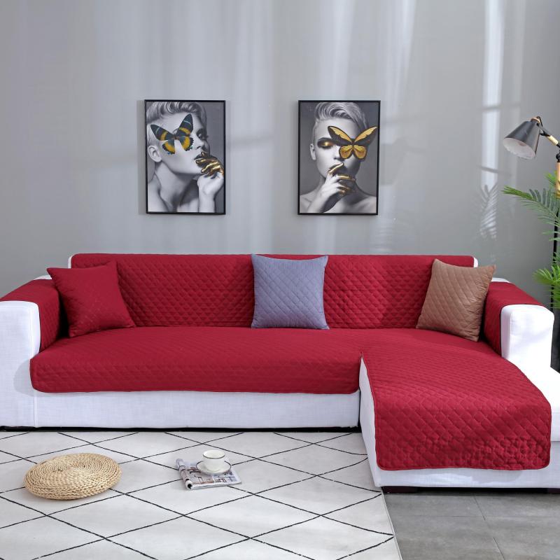 Waterproof Sofa Slipcover Reversible L-shaped Sofa Cover
