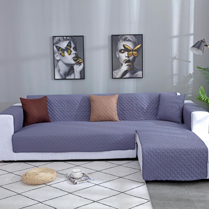 Waterproof Sofa Slipcover Reversible L-shaped Sofa Cover