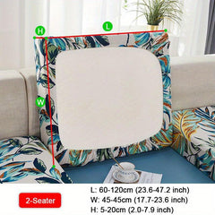 Printed Leaf Elastic Sofa Slipcover Anti dirty Spandex Sofa Cover Couch Cover