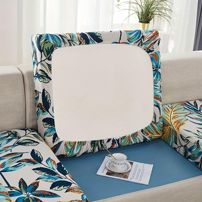 Printed Leaf Elastic Sofa Slipcover Anti dirty Spandex Sofa Cover Couch Cover