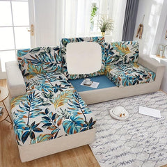 Printed Leaf Elastic Sofa Slipcover Anti dirty Spandex Sofa Cover Couch Cover