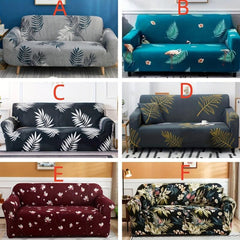 Leaf Floral Printed Sofa Slipcover Non-Slip Stretch Sofa Cover