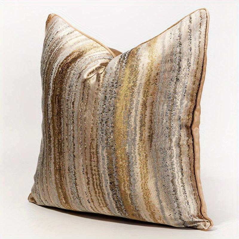 Polyester Throw Pillow Cover Multicolor Geometric Stripe Living Room Decor