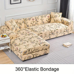 Flower Printed Elastic Sofa Cover Spandex Sofa Protector