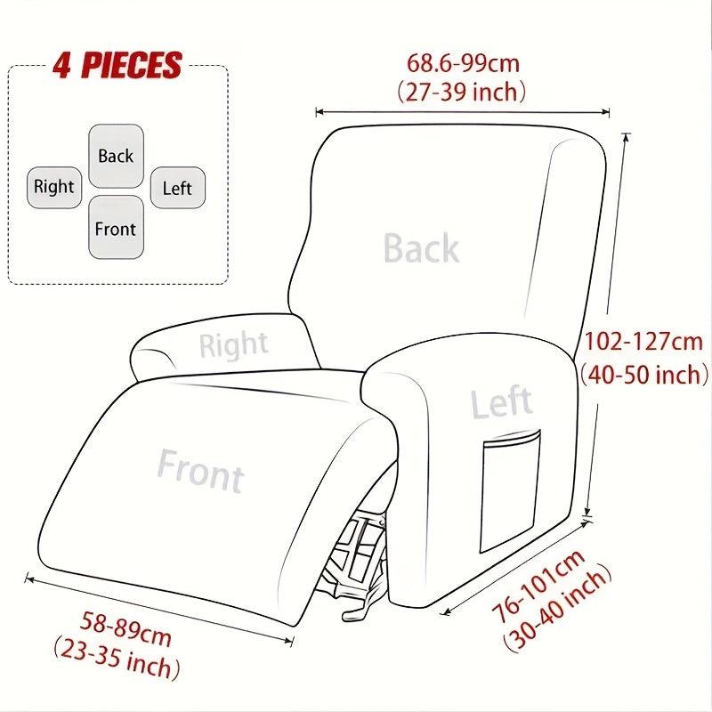Washable Recliner Chair Cover Furniture Protector with Zipper