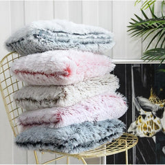 2 Pcs Soft Faux Fur Throw Pillow Cover Cushion Case - Sofa Chair Decor