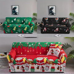 Christmas Santa Claus Sofa Slipcover Furniture Protector
