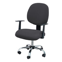 2pcs Office Chair Cover Stretch Elastic Jacquard Desk Computer Chair Solid